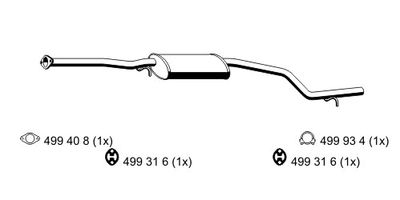 ERNST 343060 Глушитель выхлопных газов для FORD MONDEO I (GBP) 2.0 i 16V ERNST 343060 Глушитель выхлопных газов для FORD MONDEO I (GBP) 2.0 i 16V