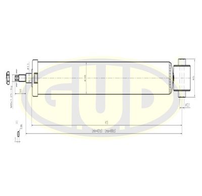 Амортизатор G.U.D. GSA553309 для FORD FUSION