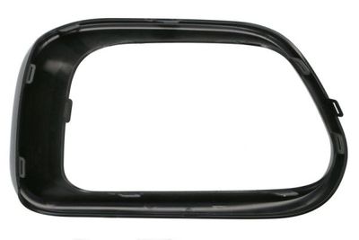 Voorgrille lijst Voor Rechts (glanzend/zilver, SPORT) past: FIAT 500X 01.18-12.23