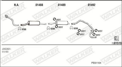 SISTEM DE ESAPAMENT WALKER PE61104