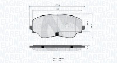 BREMSBELAGSATZ SCHEIBENBREMSE