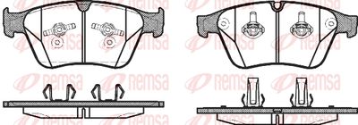 Комплект тормозных колодок, дисковый тормоз REMSA 1371.00 для MERCEDES-BENZ R-CLASS