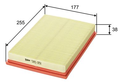 въздушен филтър VALEO 585051