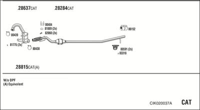 Układ wydechowy WALKER CIK020037A