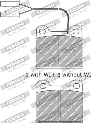 BREMSBELAGSATZ SCHEIBENBREMSE FERODO RACING FDS2 1