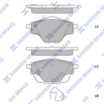 Комплект тормозных колодок, дисковый тормоз Hi-Q SP4211 для CITROËN C5