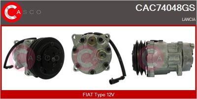 Компрессор, кондиционер CASCO CAC74048GS для LANCIA KAPPA