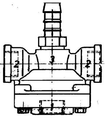 Supapa cu deschidere rapida KNORR-BREMSE 3450406385