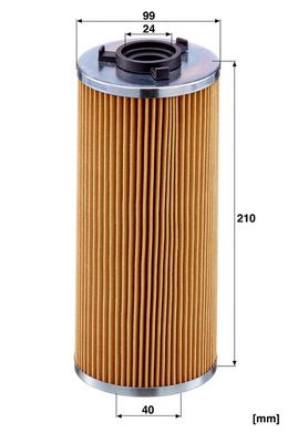 Hydraulisch filter (patroon) past: MANITOU MI205, MI205GPL, MI255, MI305GPL, MI455