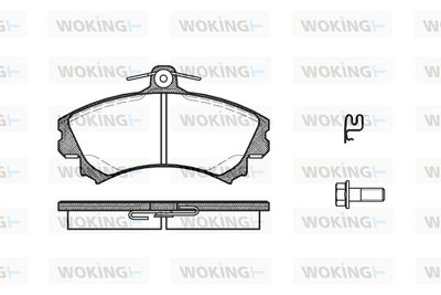 WOKING P4903.21 Тормозные колодки и сигнализаторы  для MITSUBISHI COLT VI (Z3_A, Z2_A) 1.3 LPG