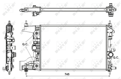 Радиатор, охлаждение двигателя WILMINK GROUP WG1722089 для OPEL ASTRA