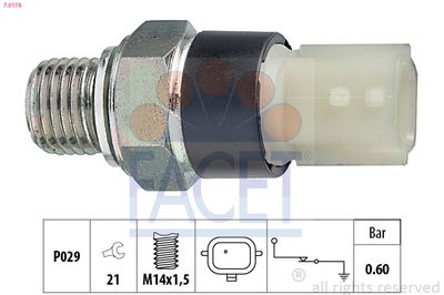 Датчик давления масла / клапан: MERCEDES-BENZ, E-CLASS (W124)