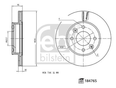 FEBI BILSTEIN 184765 Деталь для KIA PICANTO (JA) 1.0 FEBI BILSTEIN 184765 Деталь для KIA PICANTO (JA) 1.0