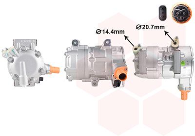 COMPRESOR CLIMATIZARE VAN WEZEL 4001K705