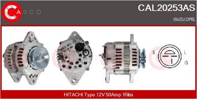 GENERATOR / ALTERNATOR CASCO CAL20253AS