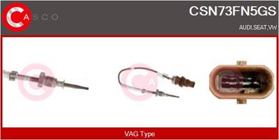 SENZOR TEMPERATURA GAZE EVACUARE