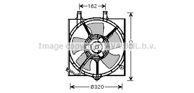 Вентилятор, охлаждение двигателя AVA QUALITY COOLING DN7522 для NISSAN PRIMERA