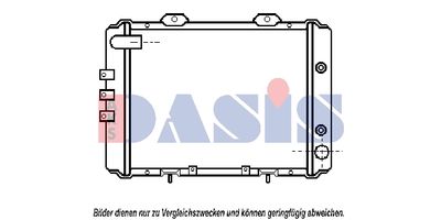 Радиатор, охлаждение двигателя AKS DASIS 070061N для NISSAN CHERRY