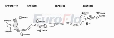 Układ wydechowy EUROFLO PG3008161014