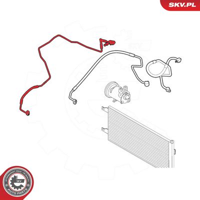 ESEN SKV - Vysoko/nízkotlakové vedenie klimatizácie FIAT, PEUGEOT , 54SKV606