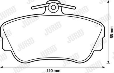 BREMSBELAGSATZ SCHEIBENBREMSE