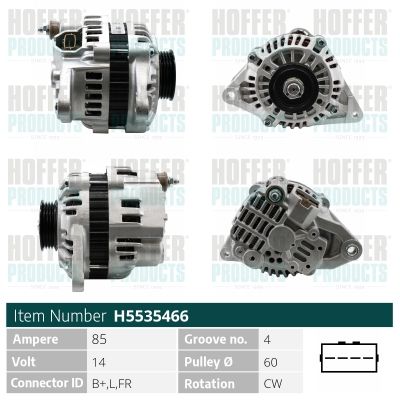 Генератор WILMINK GROUP WG2263696 для MITSUBISHI COLT