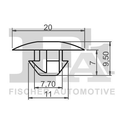 CLIPS ACOPERIRE DECORATIVA SI PROTECTIE FA1 111004625
