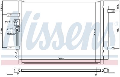 CONDENSATOR CLIMATIZARE NISSENS 941100 4