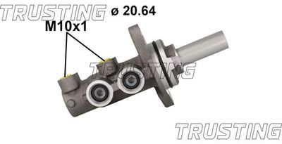 Главный тормозной цилиндр TRUSTING PF1161 для TOYOTA AURIS