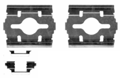 Комплектующие, колодки дискового тормоза HELLA 8DZ 355 203-581 для CITROËN JUMPER