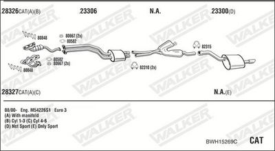 Изпускателна система WALKER BWH15269C
