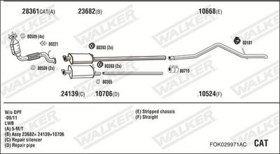 ABGASANLAGE WALKER FOK029971AC