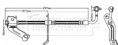 Brake Hose Borg & Beck BBH8292