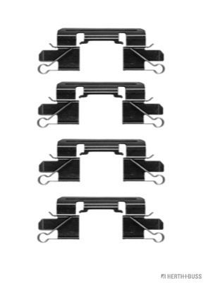 Комплектующие, колодки дискового тормоза HERTH+BUSS JAKOPARTS J3665014 для MITSUBISHI L200