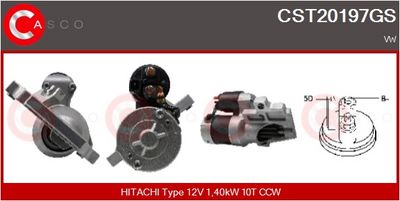 STARTER CASCO CST20197GS