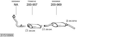 Układ wydechowy BOSAL SYS10569