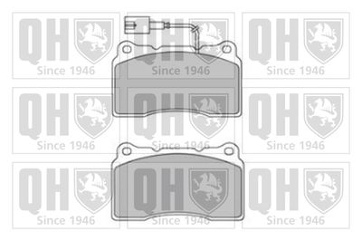 QUINTON HAZELL BP1741 Тормозные колодки и сигнализаторы  для ALFA ROMEO GIULIETTA (940_) 1.8 TBi (940FXC1A)