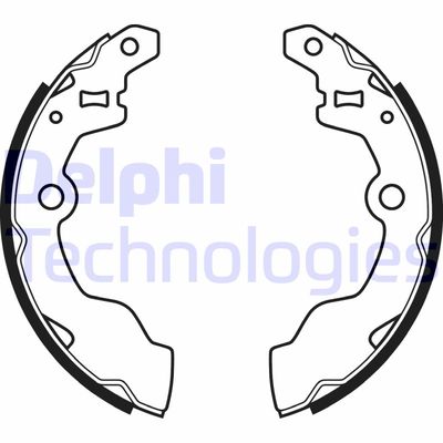 Комплект тормозных колодок DELPHI LS2069 для SUZUKI ALTO