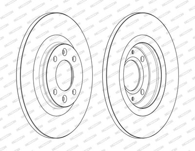 Remschijf set (2 stuks) Achter Links/Rechts past: DS DS 4, DS 5  CITROEN C4 I, C4 II, DS4, DS5  PEUGEOT 3008 I, 308, 308 I 1.2-2.0DH 11.04-