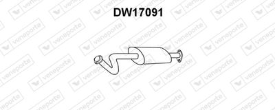 Предглушитель выхлопных газов VENEPORTE DW17091 для FSO POLONEZ