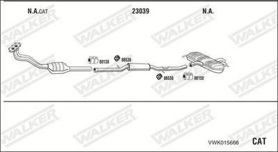 Изпускателна система WALKER VWK015666