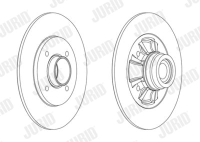 JURID 562610J-1 Тормозные диски для RENAULT CLIO II (BB_, CB_) 1.5 dCi (B/CB03) JURID 562610J-1 Тормозные диски для RENAULT CLIO II (BB_, CB_) 1.5 dCi (B/CB03)