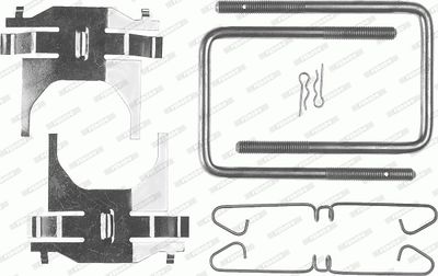 Комплектующие, колодки дискового тормоза FERODO FBA411 для SAAB 99