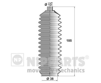 NIPPARTS N2843020 Пыльник рулевой рейки  для MAZDA 121 II (DB) 1.3 16V
