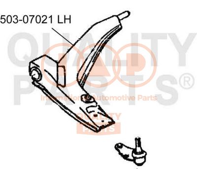 Рычаг независимой подвески колеса, подвеска колеса IAP QUALITY PARTS 503-07021 для HYUNDAI LANTRA