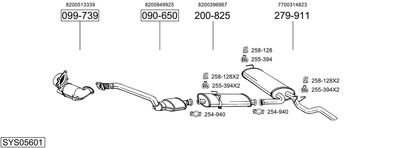 Układ wydechowy BOSAL SYS05601