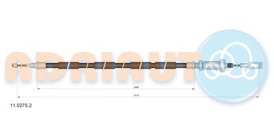 Тросик, cтояночный тормоз ADRIAUTO 11.0275.2 для FIAT DUCATO