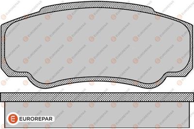 Комплект тормозных колодок, дисковый тормоз EUROREPAR 1617281780 для FIAT DUCATO