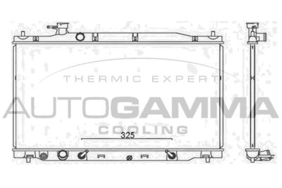 Радиатор, охлаждение двигателя AUTOGAMMA 107809 для HONDA CR-V