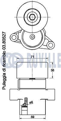 INTINZATOR CUREA TRANSMISIE RUVILLE 542574 1